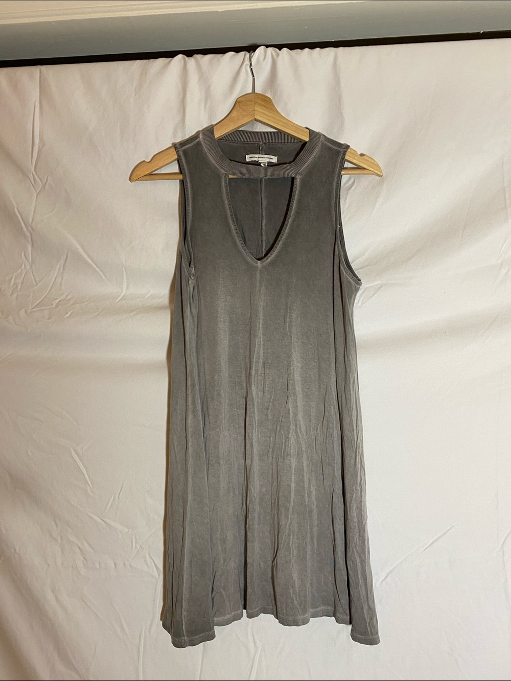 American Eagle Outfitters Sleeveless Dress in Heather Gray